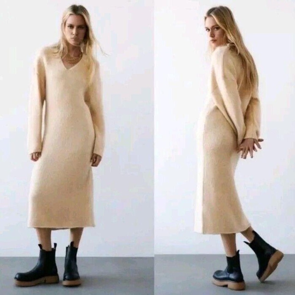 Zara collection sweater dress